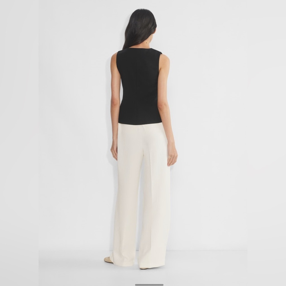 NWT Aritzia Wilfred Regal Wool Vest in Black - Picture 4 of 13